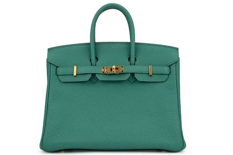 vert verone hermes|HERMES Togo Birkin 25 Vert Verone .